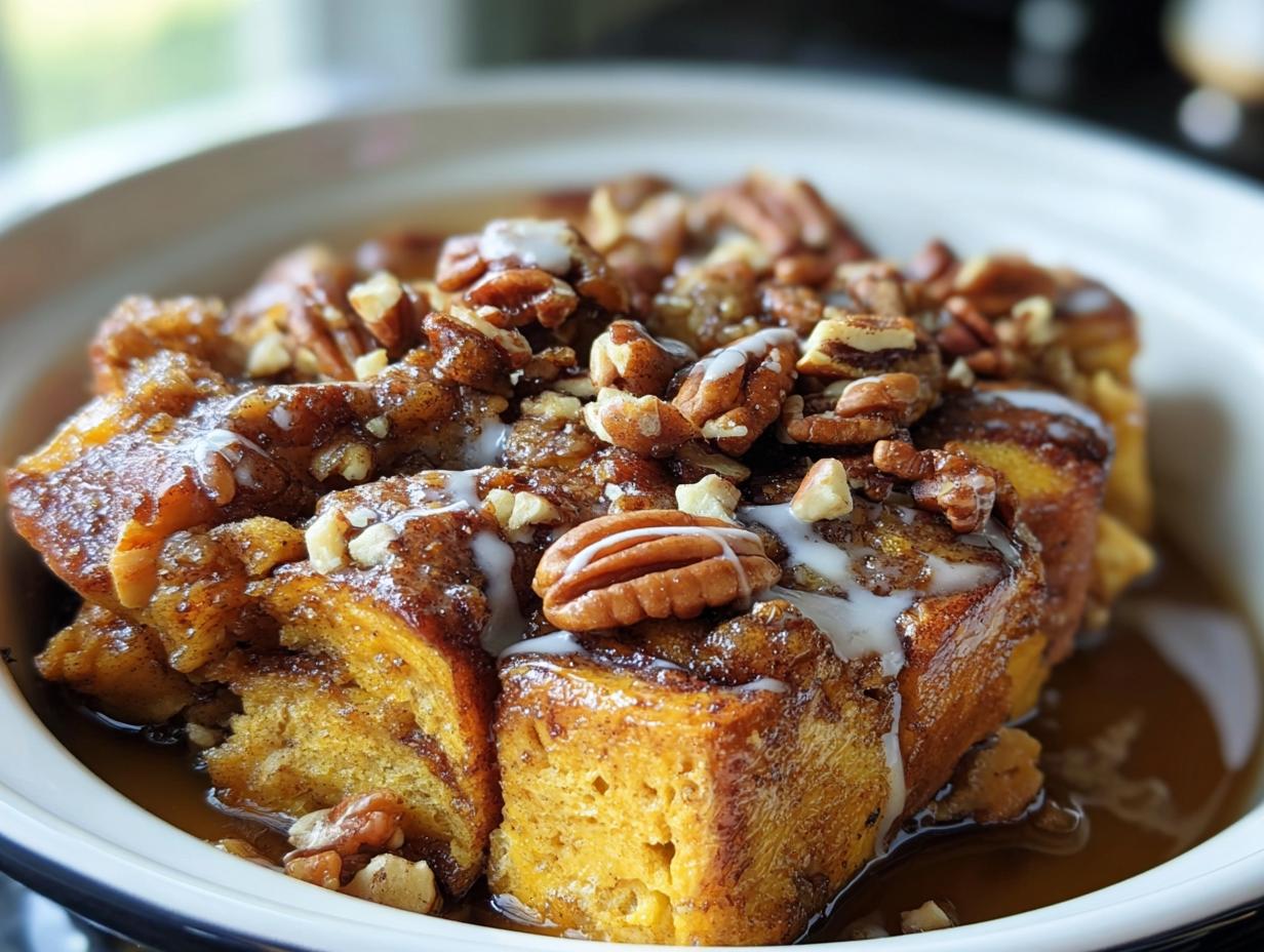 Slow Cooker Cinnamon Roll French Toast Casserole - detail 1