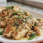 Slow Cooker Lemon Garlic Chicken