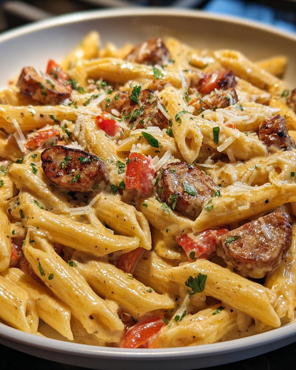 Smoky Cajun Garlic Butter Sausage Pasta - detail 2