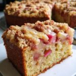 Sour Cream Rhubarb Coffee Cake