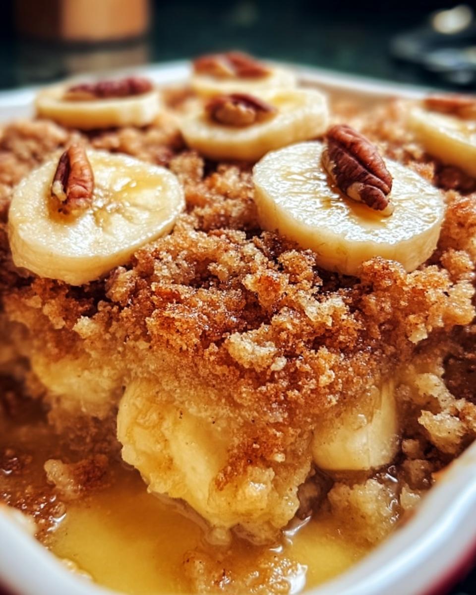 Southern Banana Cobbler - detail 1