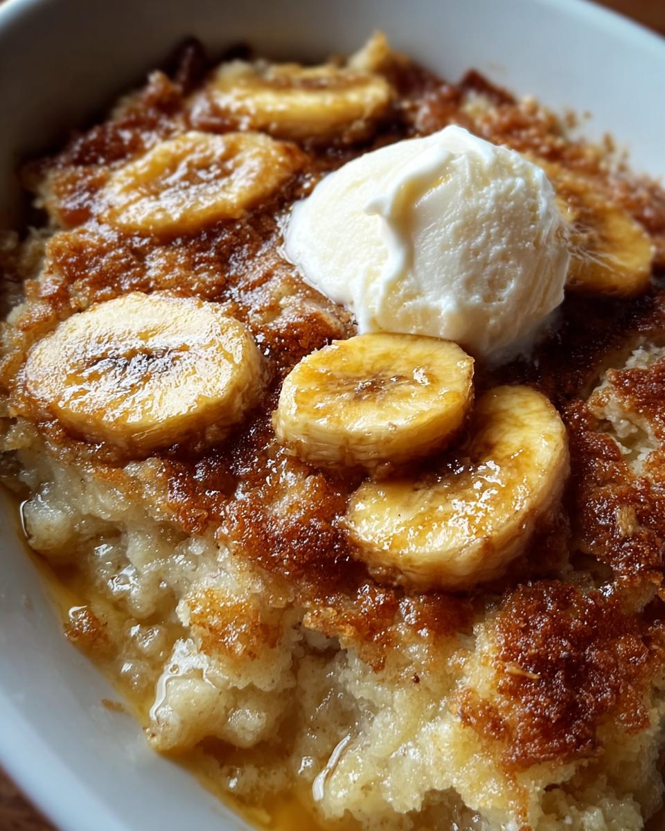 Southern Banana Cobbler - detail 1