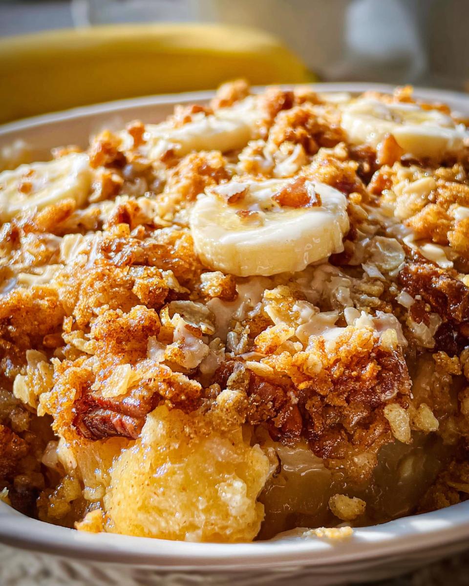 Southern Banana Cobbler - detail 1