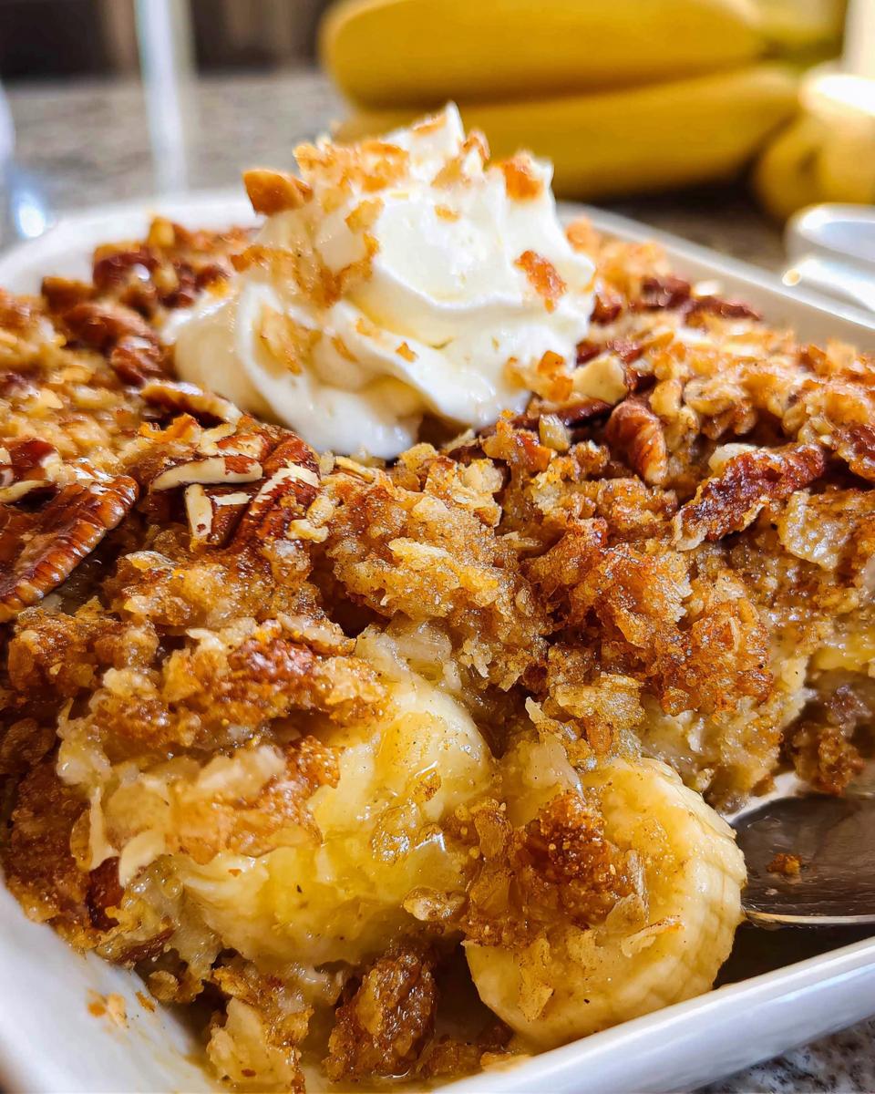 Southern Banana Cobbler - detail 2