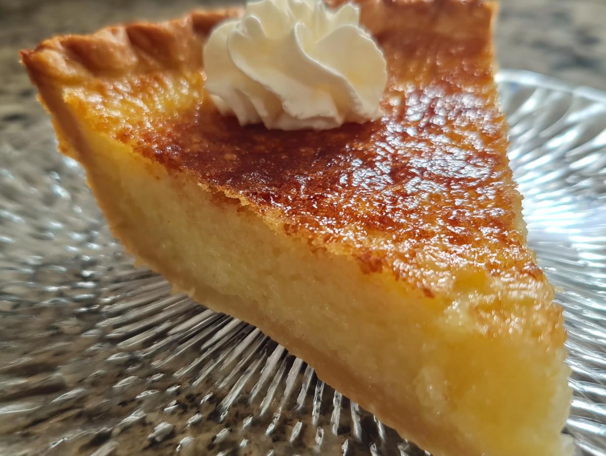 Southern Buttermilk Pie - detail 1