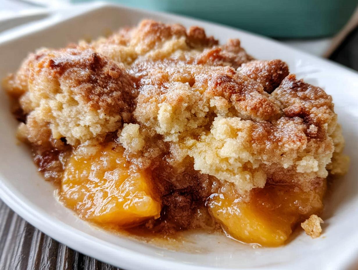 Southern Peach Cobbler - detail 1