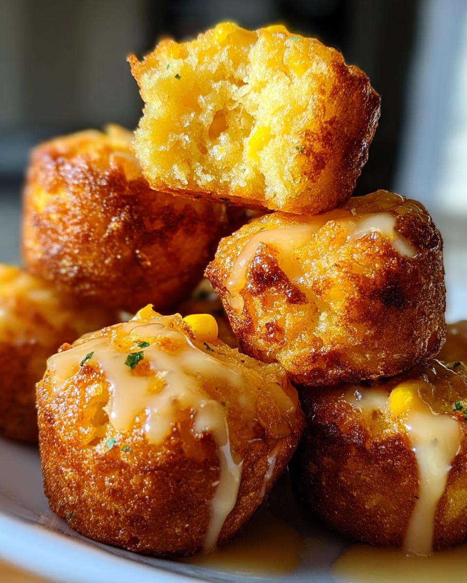 Southern-Style Honey Butter Cornbread Poppers - detail 1