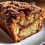 Spiced Apple Cider Donut Loaf with a Cinnamon Sugar Crust