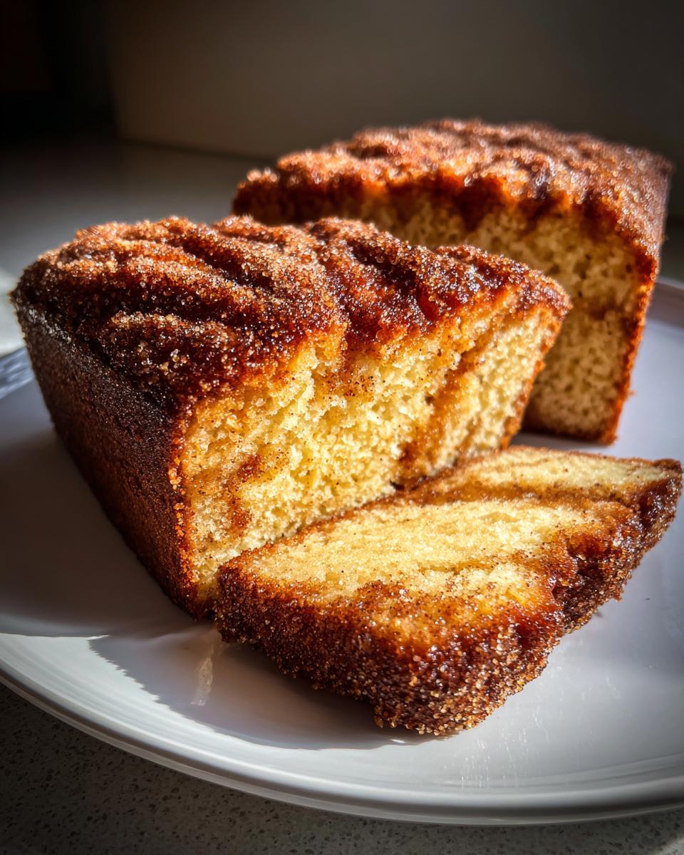 Spiced Apple Cider Donut Loaf with a Cinnamon Sugar Crust - detail 3