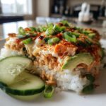 Spicy Salmon Sushi Bake