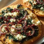 Spinach And Feta Flatbread Pizza