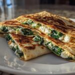 Spinach and Feta Quesadillas