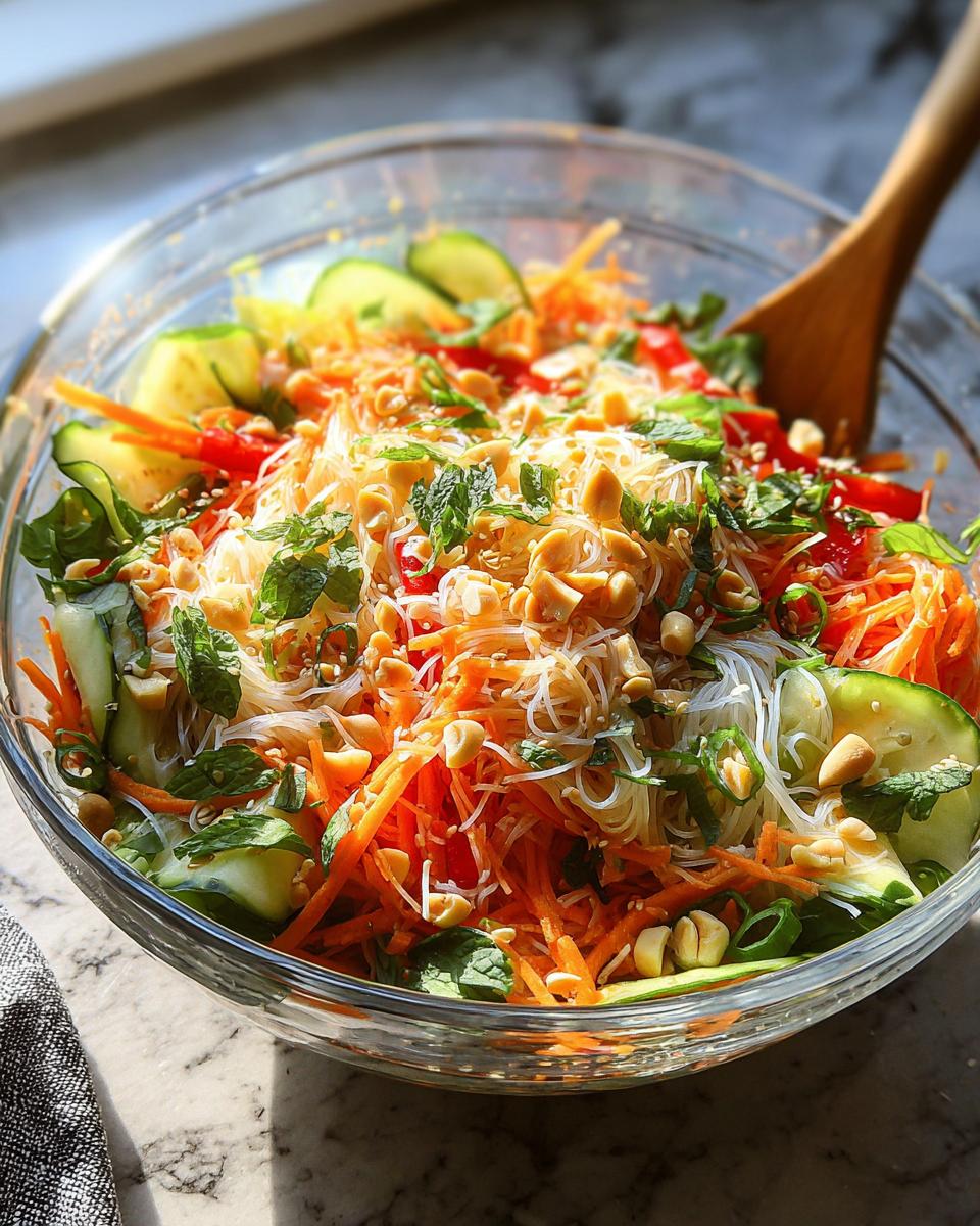 Spring Roll Salad with Spicy Ginger Dressing - detail 1