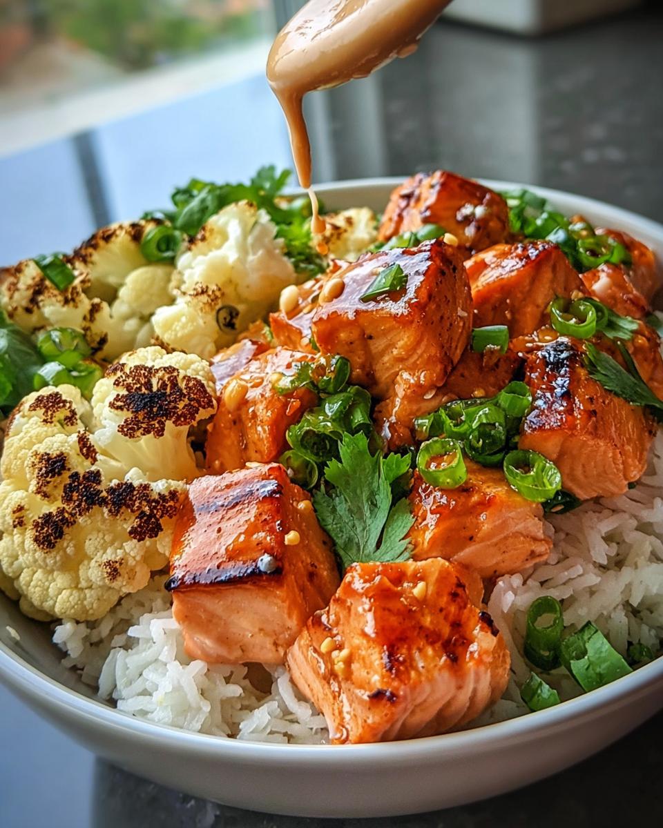 Sriracha Honey Salmon Bowls - detail 1