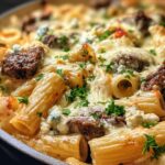 Steak & Blue Cheese Rigatoni Bake