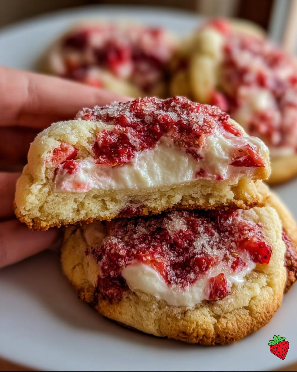 Strawberry Cheesecake Cookies - detail 2