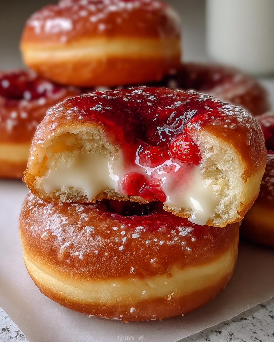 Strawberry Cheesecake Donuts - detail 1