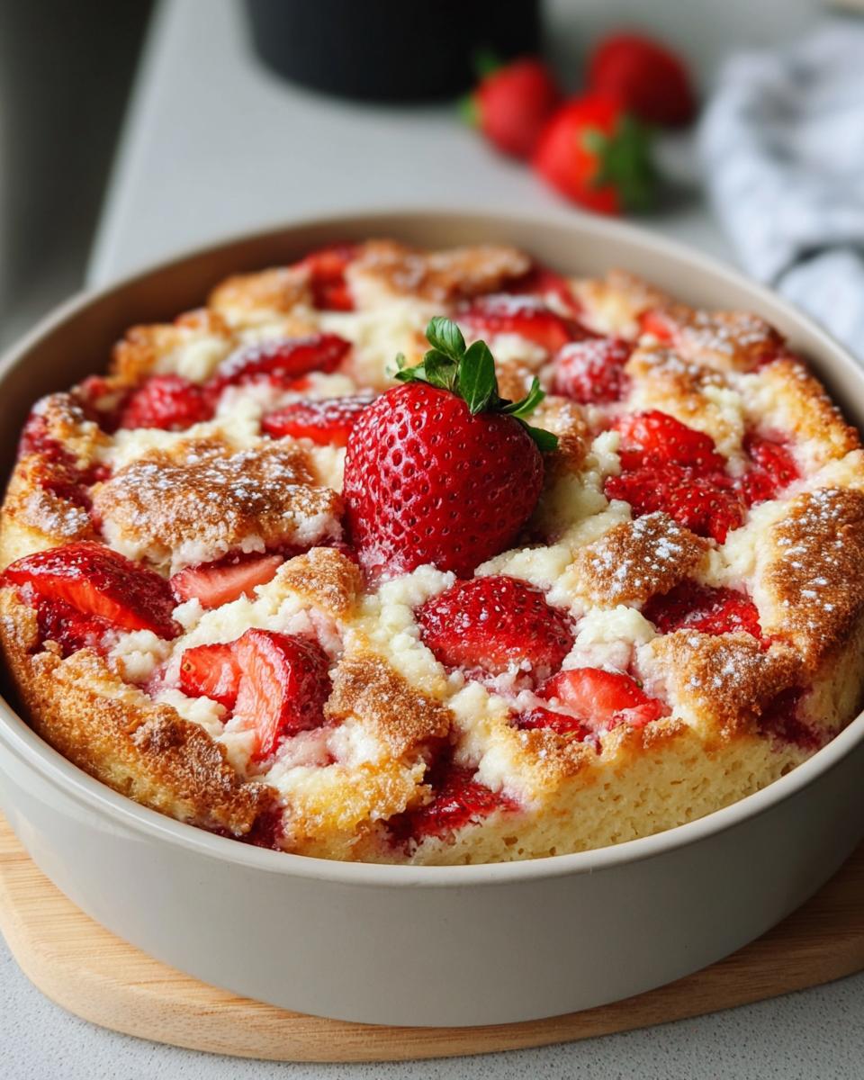 Strawberry Cheesecake Dump Cake - detail 1
