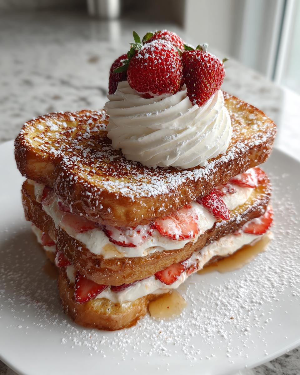 Strawberry Cheesecake Stuffed French Toast - detail 1