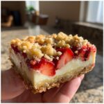 Strawberry Cream Cheese Crumble Bars