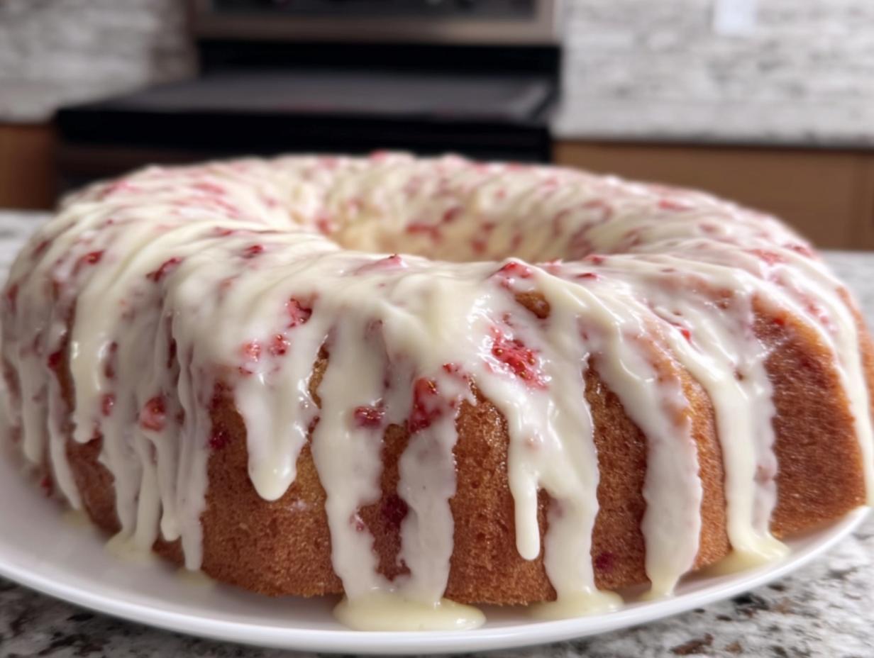 Strawberry Cream Cheese Pound Cake - detail 1