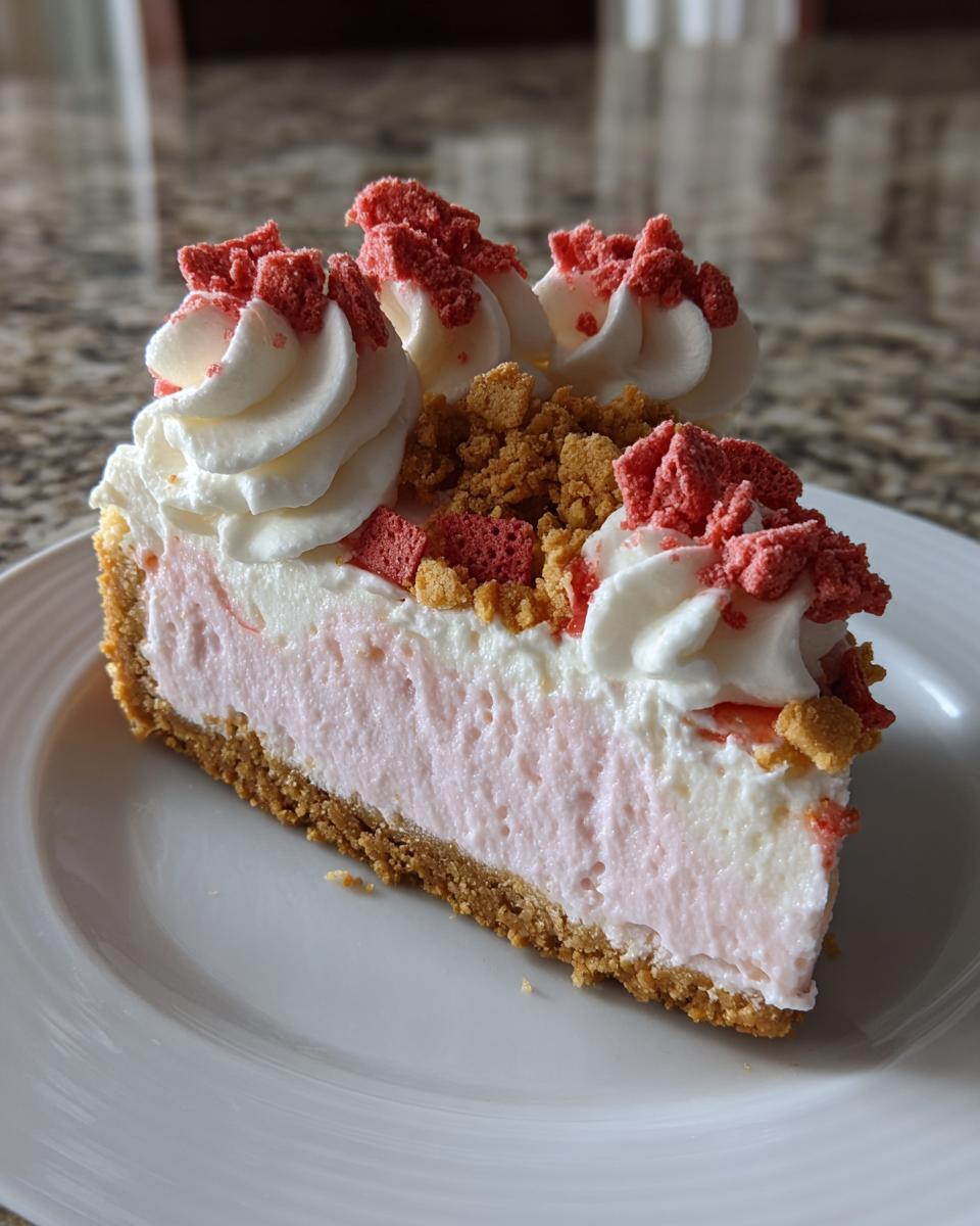 Strawberry Crunch Cheesecake - detail 1
