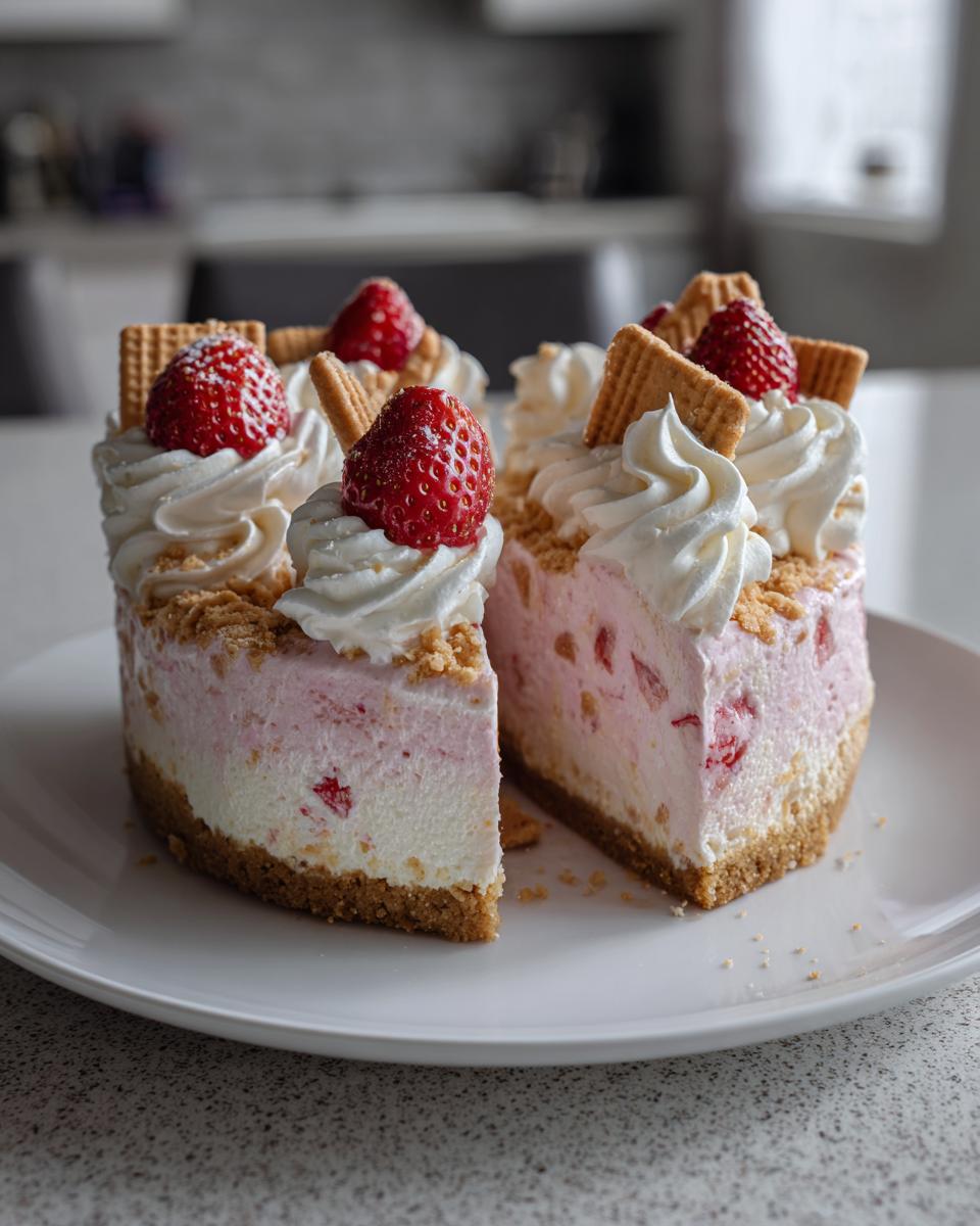 Strawberry Crunch Cheesecake - detail 2