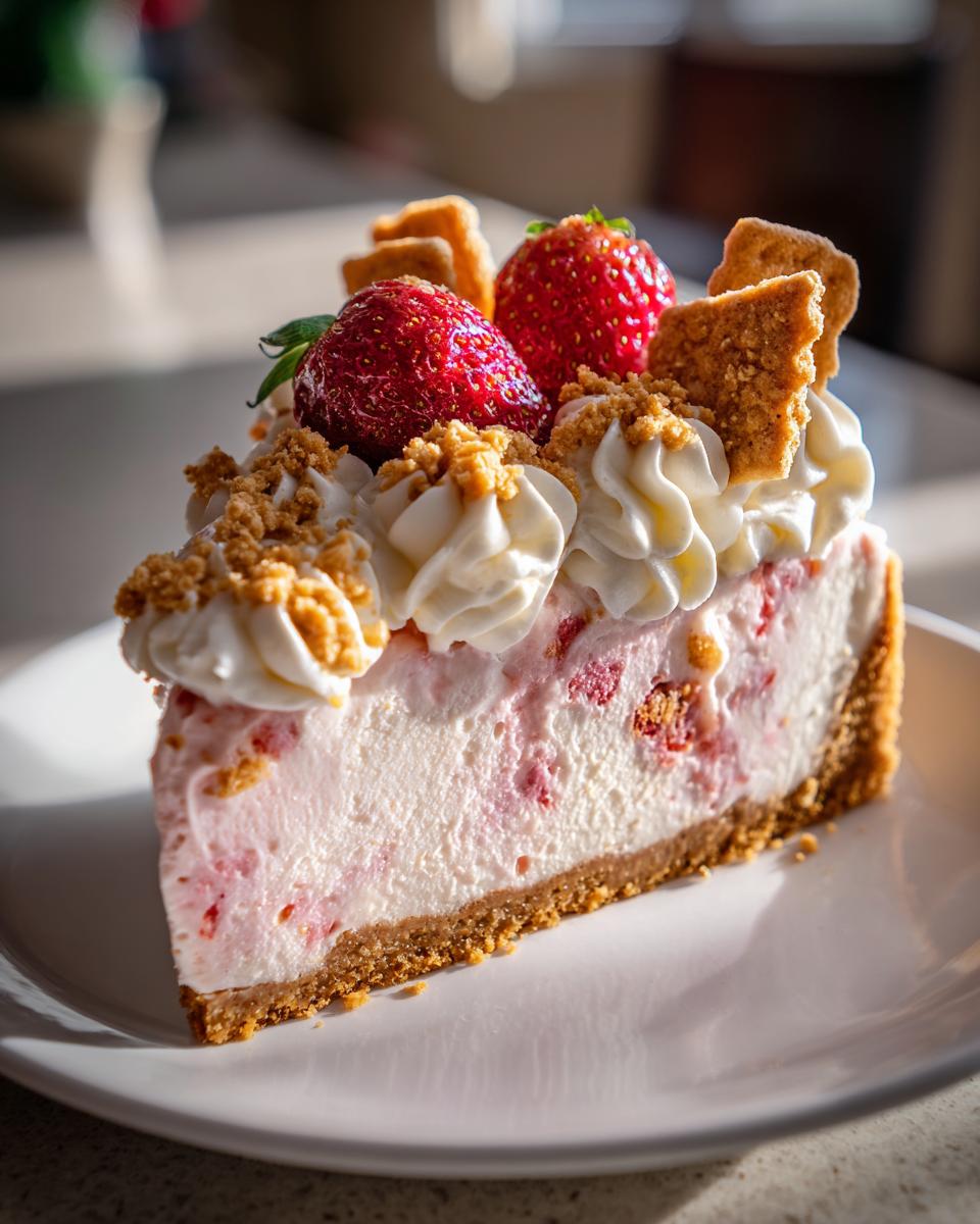 Strawberry Crunch Cheesecake - detail 3