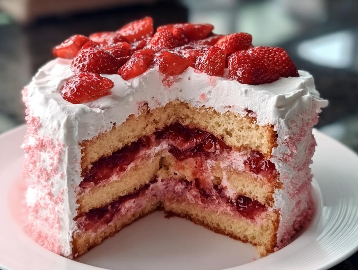Strawberry Heaven Cake - detail 1