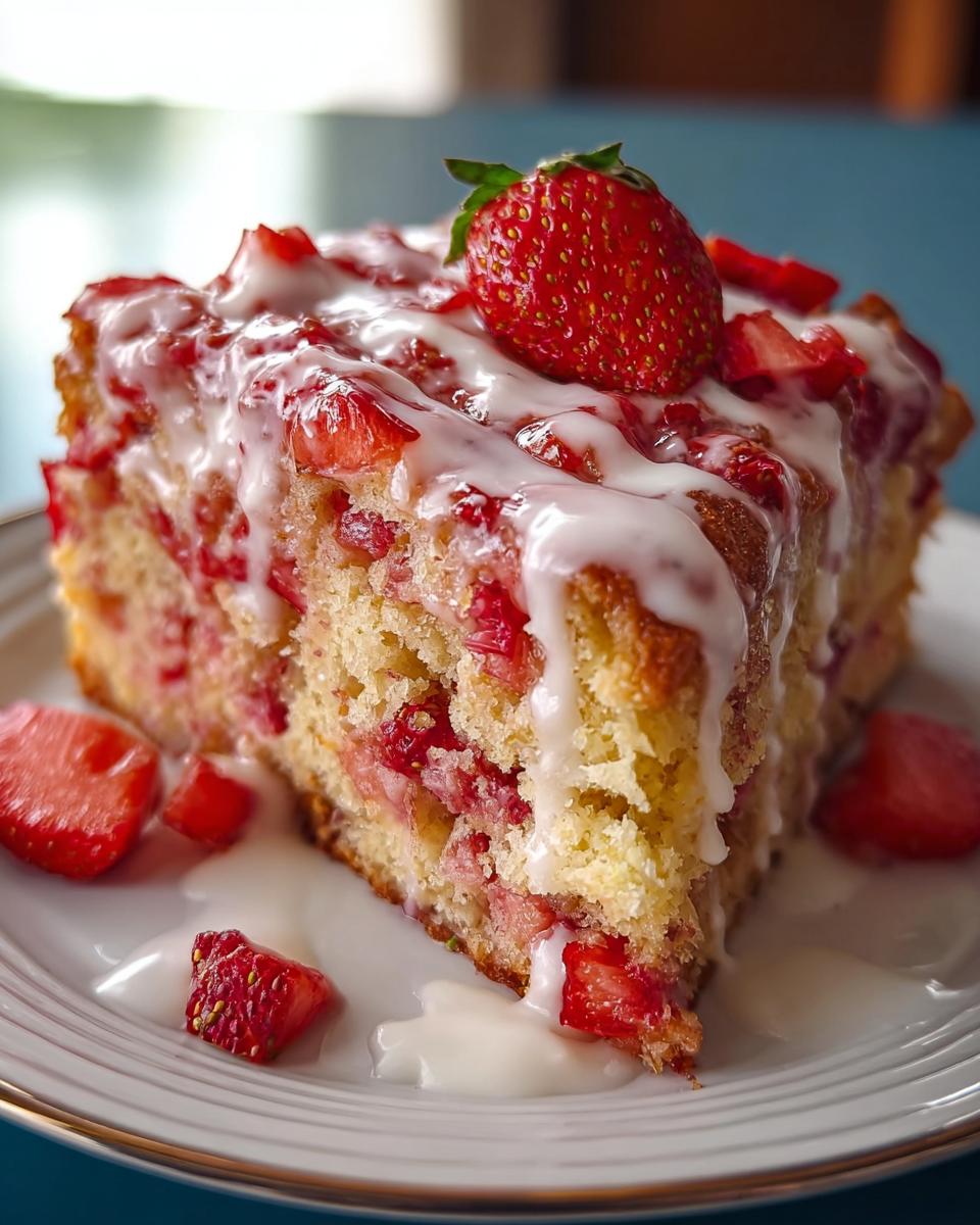 Strawberry Honeybun Cake - detail 1