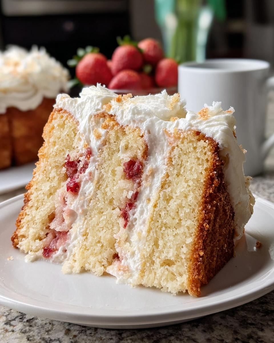 Strawberry Italian Cream Pound Cake - detail 1