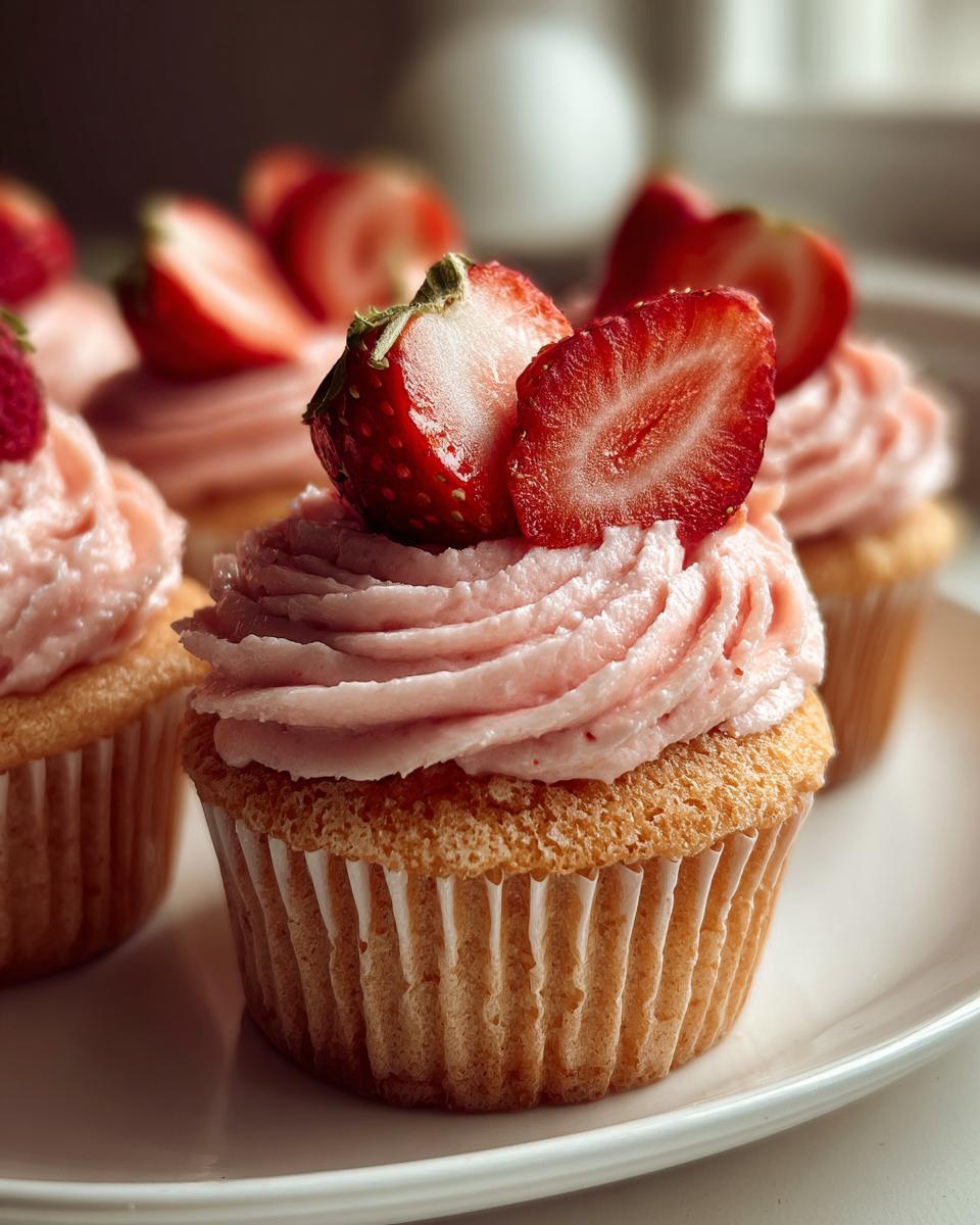 Strawberry Milkshake Cupcakes - detail 1