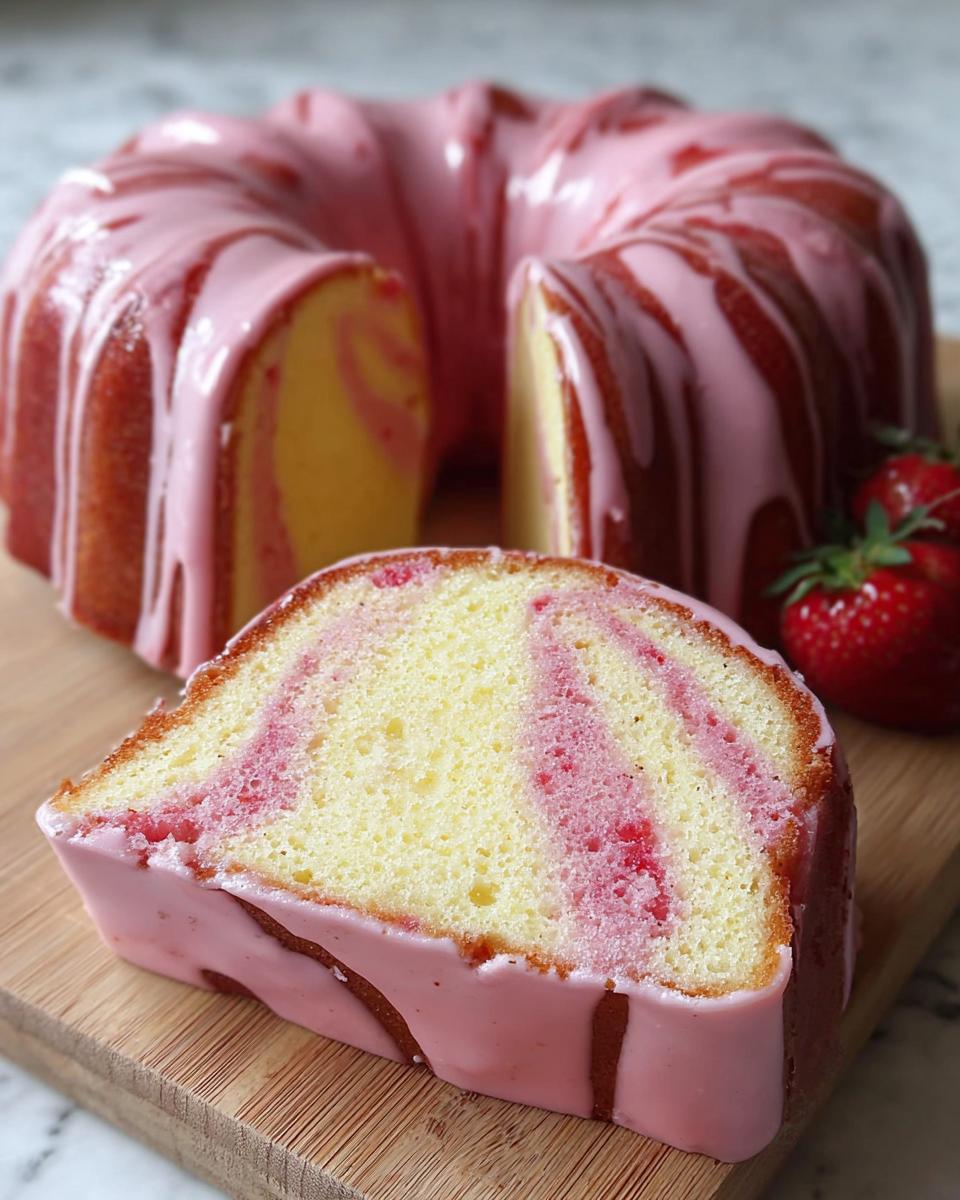 Strawberry Milkshake Pound Cake - detail 1