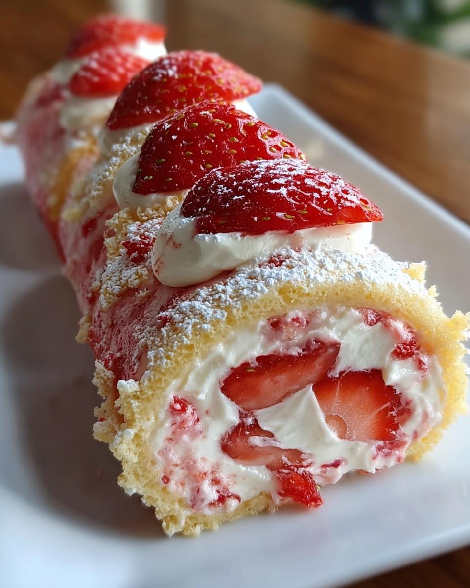 Strawberry Shortcake Cheesecake Rolls - detail 1