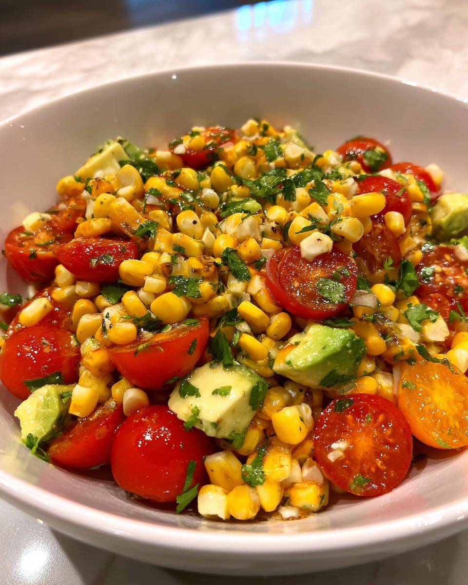 Summer Corn Salad with Avocado - detail 1