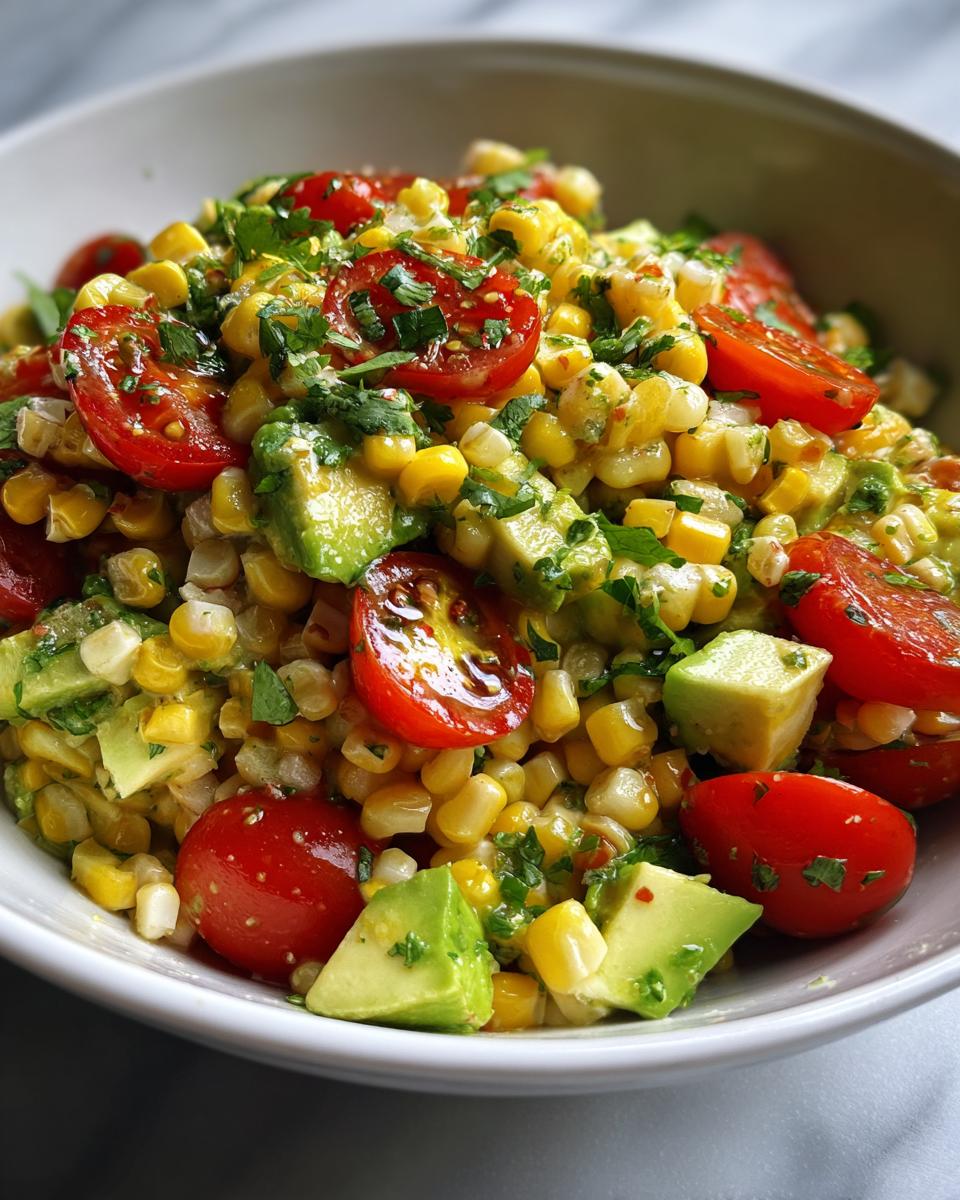 Summer Corn Salad with Avocado - detail 2