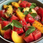 Summer Peach Watermelon Salad