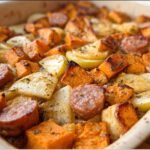 Sweet Potato and Apple Sausage Casserole