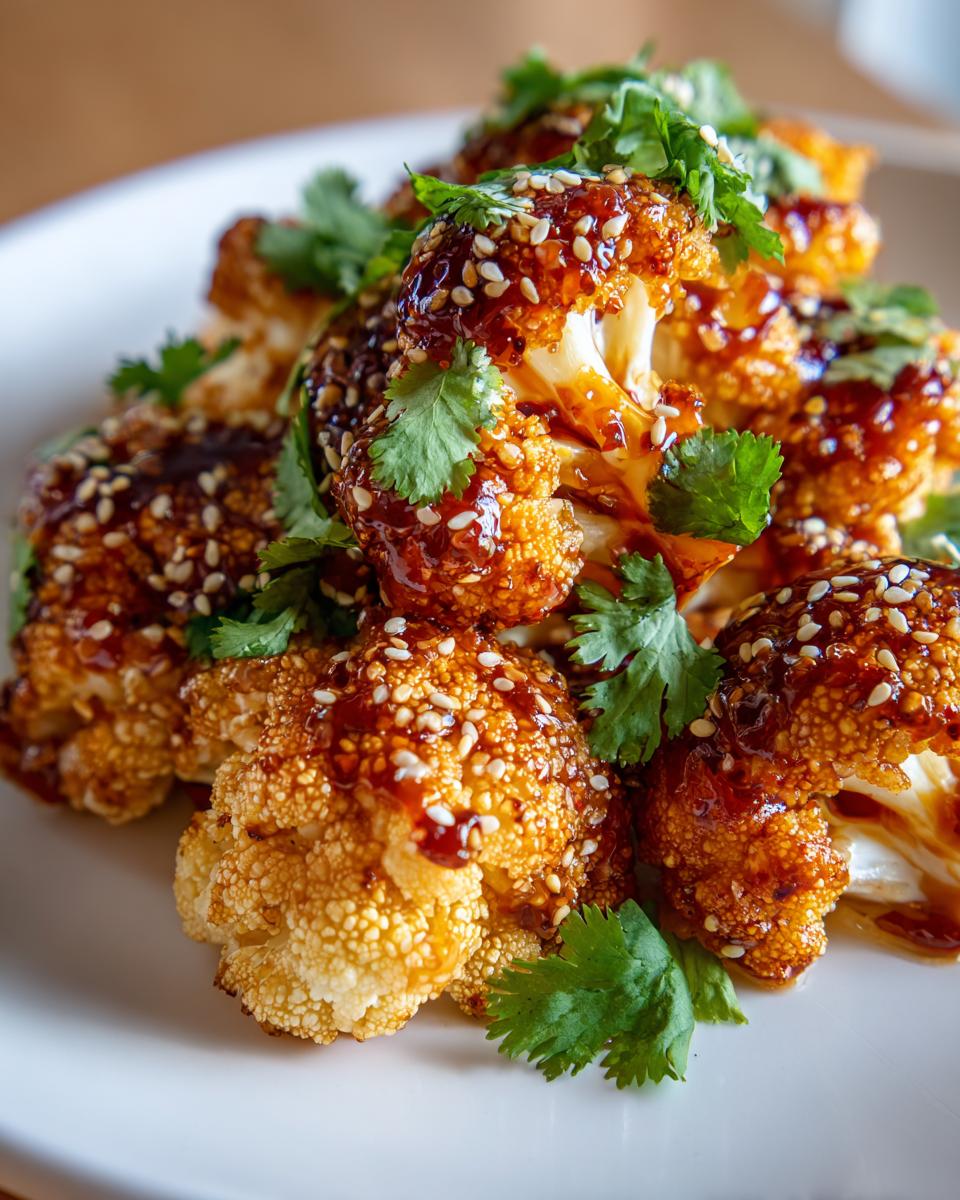 Sweet and Spicy Baked Cauliflower - detail 2