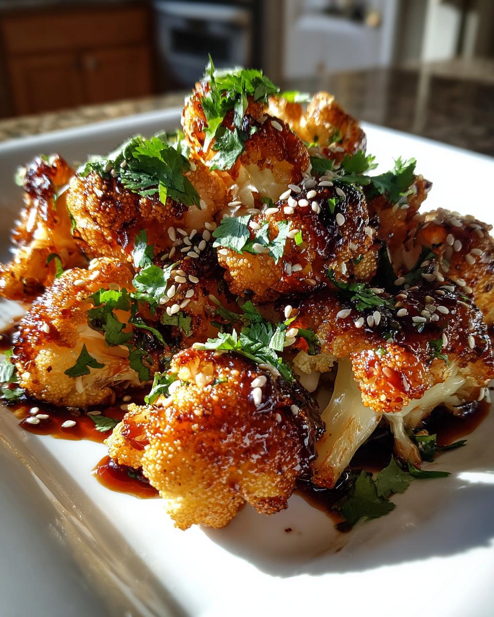 Sweet and Spicy Baked Cauliflower - detail 3