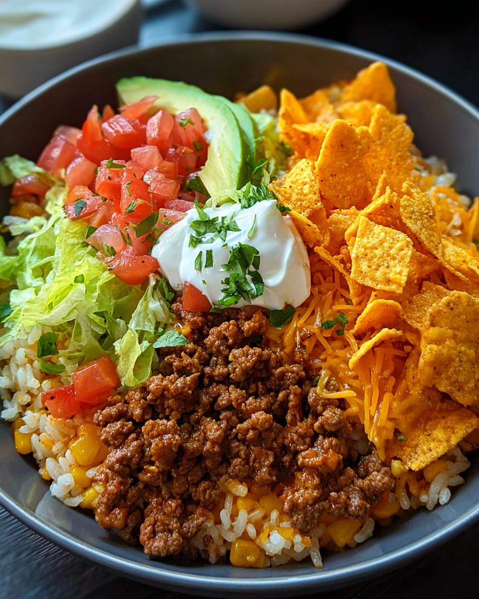 Taco Rice Bowl with Doritos - detail 1