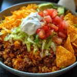 Taco Rice Bowl with Doritos