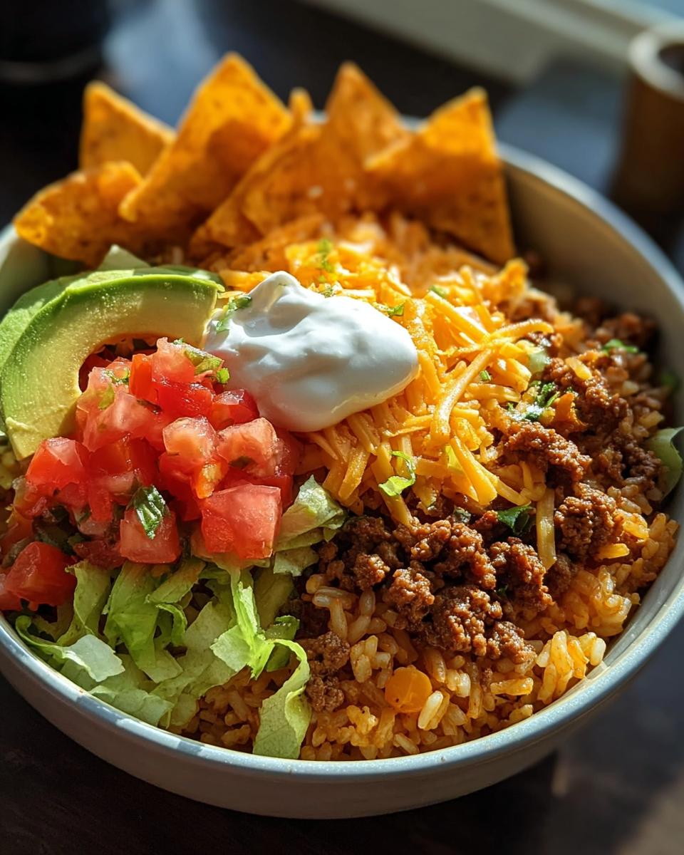 Taco Rice Bowl with Doritos - detail 2