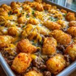 Tater Tot Casserole with Ground Beef