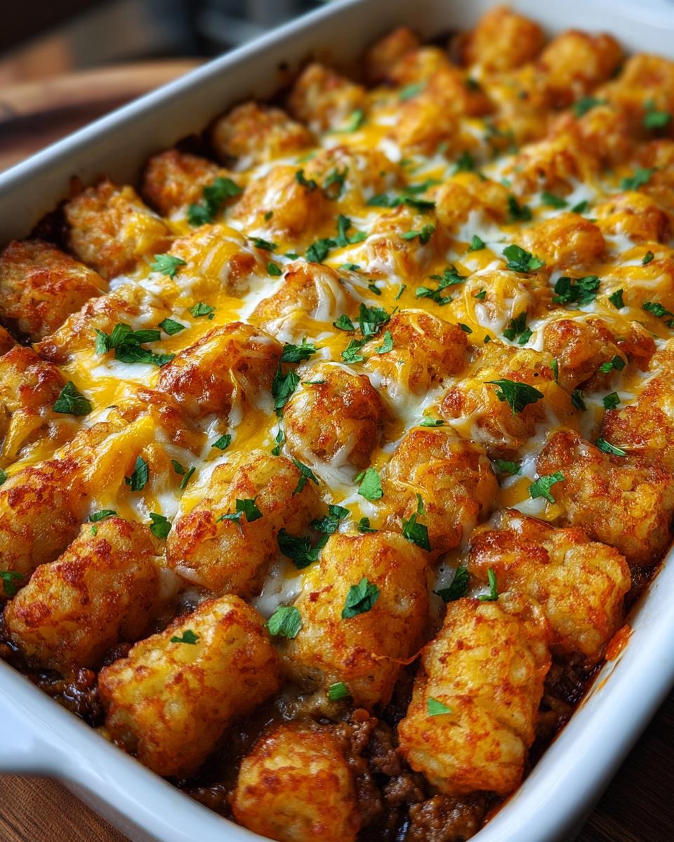 Tater Tot Casserole with Ground Beef - detail 2