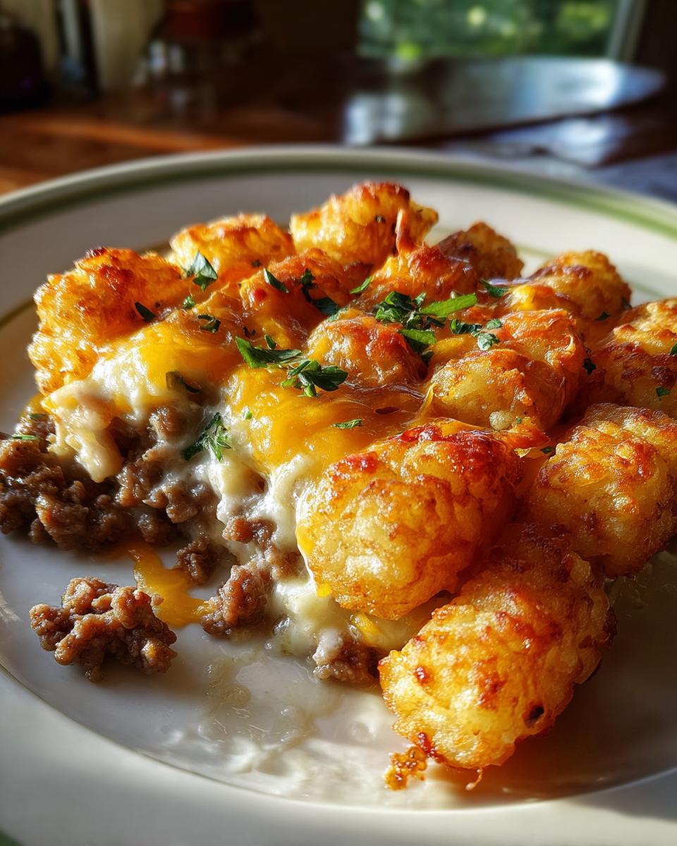 Tater Tot Casserole with Ground Beef - detail 3