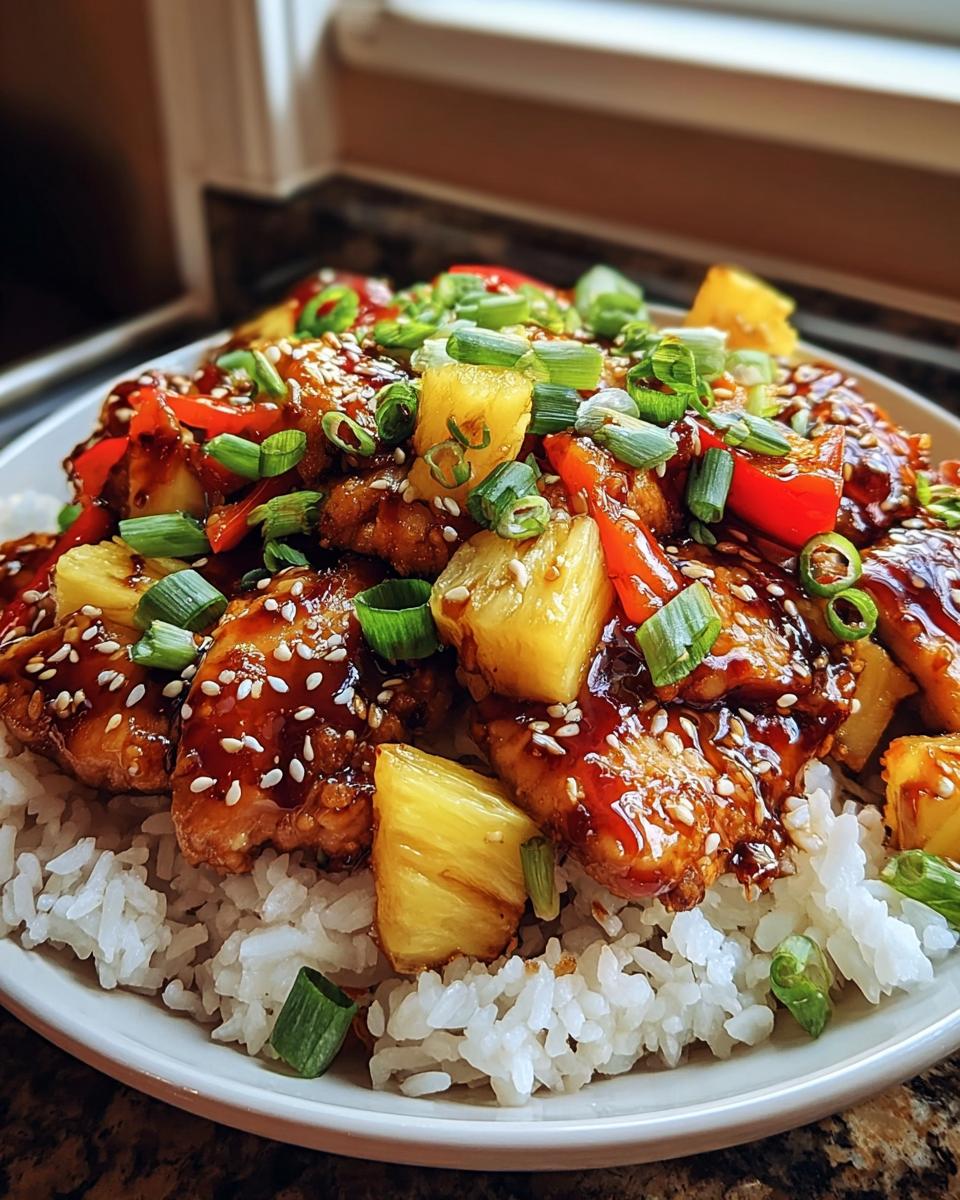 Teriyaki Pineapple Chicken Bowls - detail 1