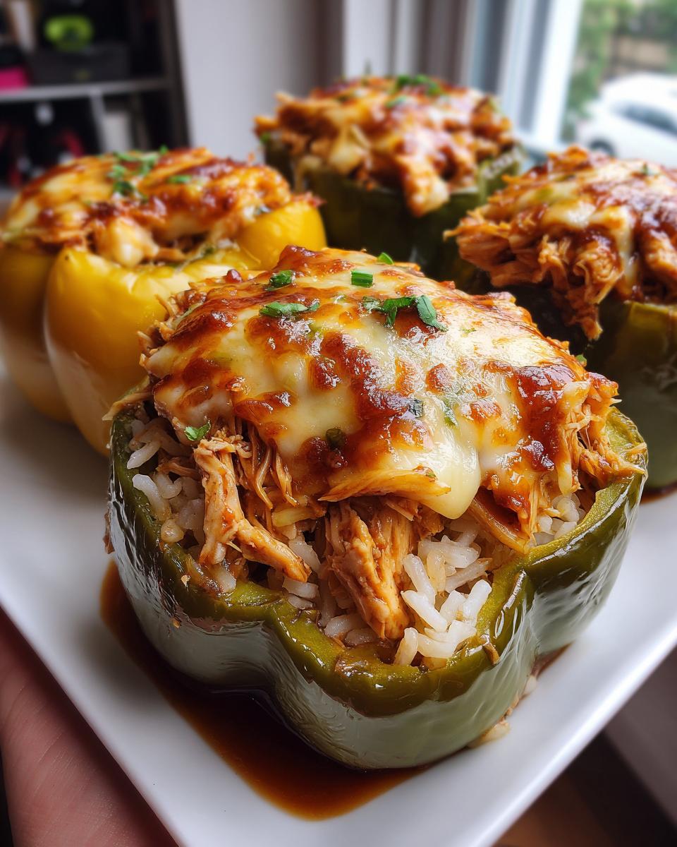 Teriyaki Pineapple Chicken Rice Stuffed Peppers - detail 1
