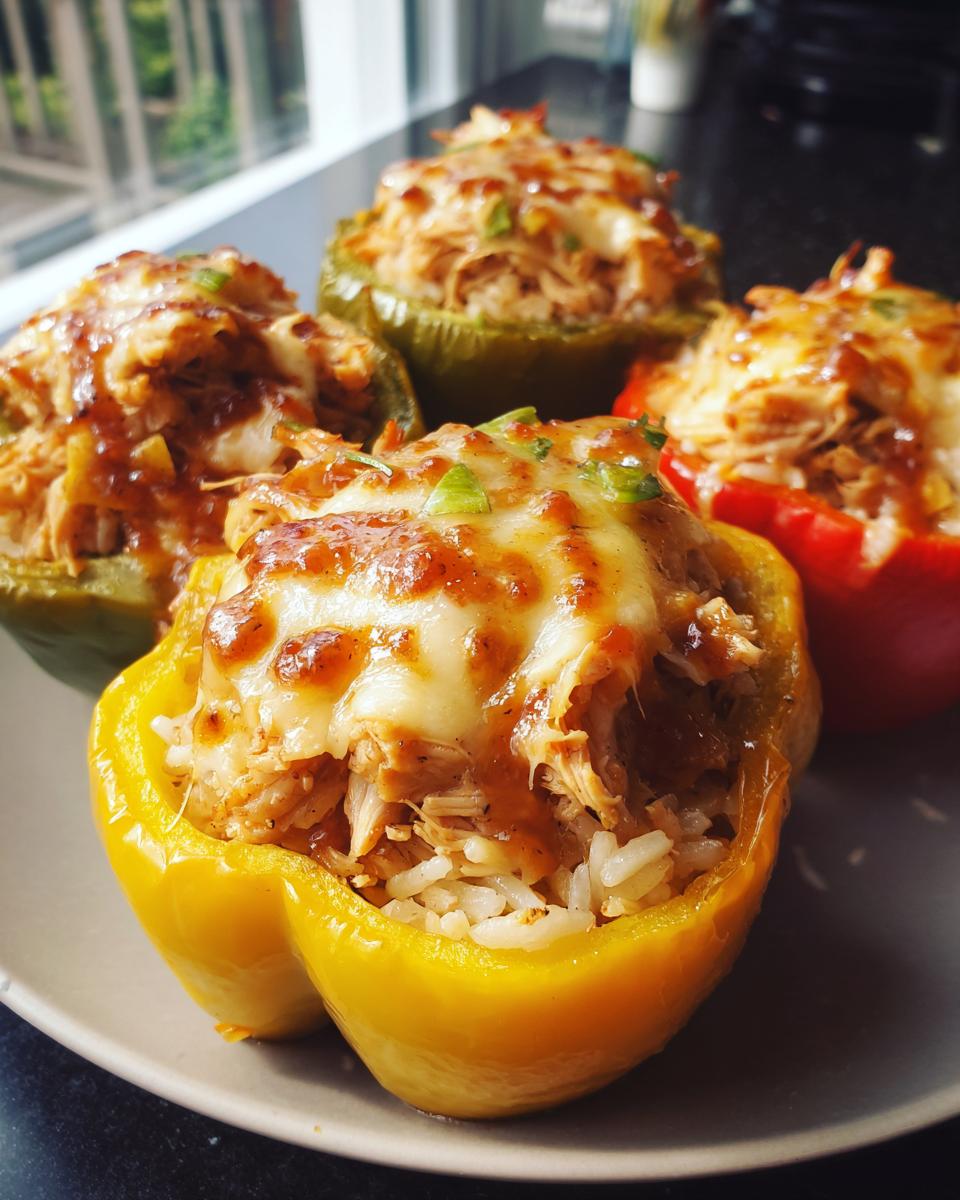 Teriyaki Pineapple Chicken Rice Stuffed Peppers - detail 2