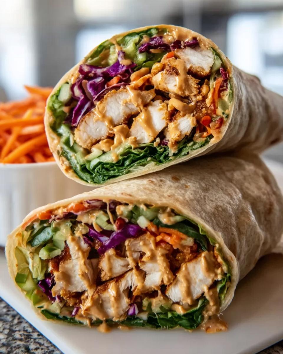 Thai Peanut Chicken Wraps - detail 1